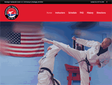 Tablet Screenshot of muskegontaekwondo.com